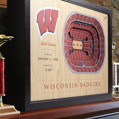 NCAA Wisconsin Badgers 25-Layer StadiumView Wallart