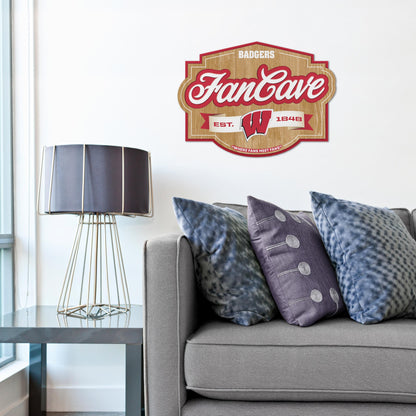 Wisconsin Badgers Fan Cave Sign Alt 1