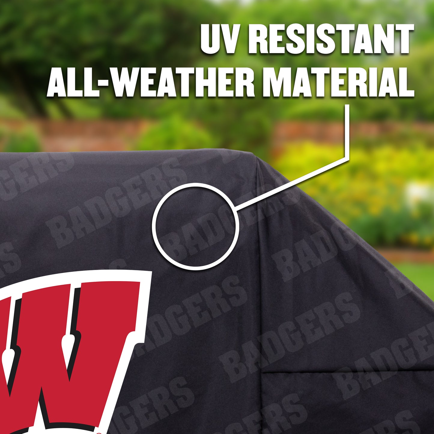 NCAA Wisconsin Badgers Heavy Duty Grill Cover