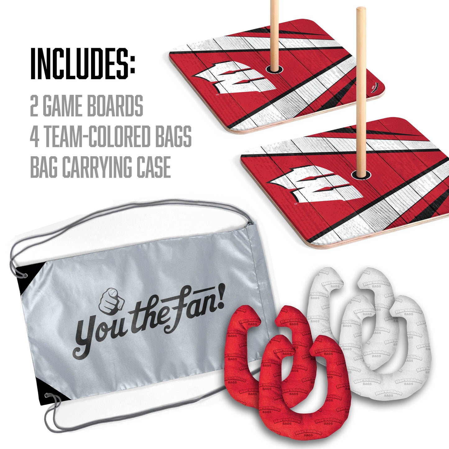 NCAA Wisconsin Badgers Horseshoe Bag Game