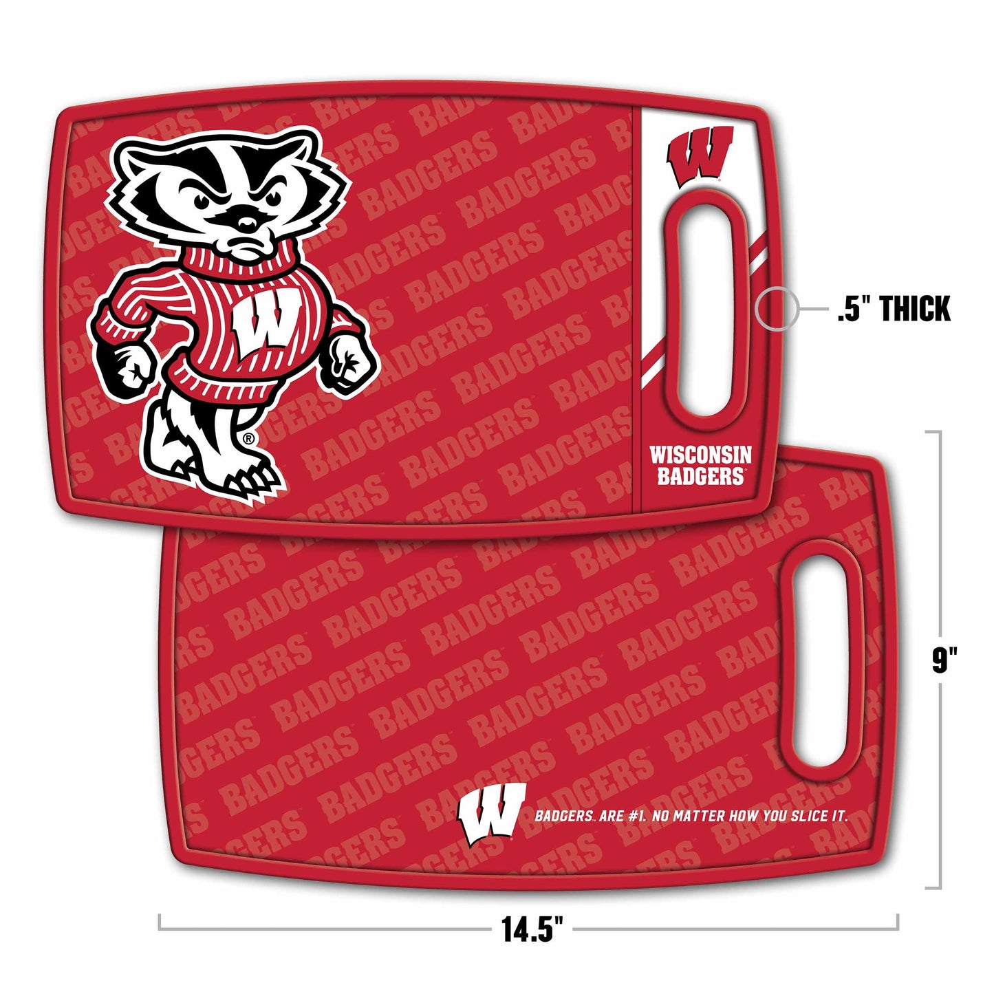 Wisconsin Badgers Logo Series Cutting Board Alt 1