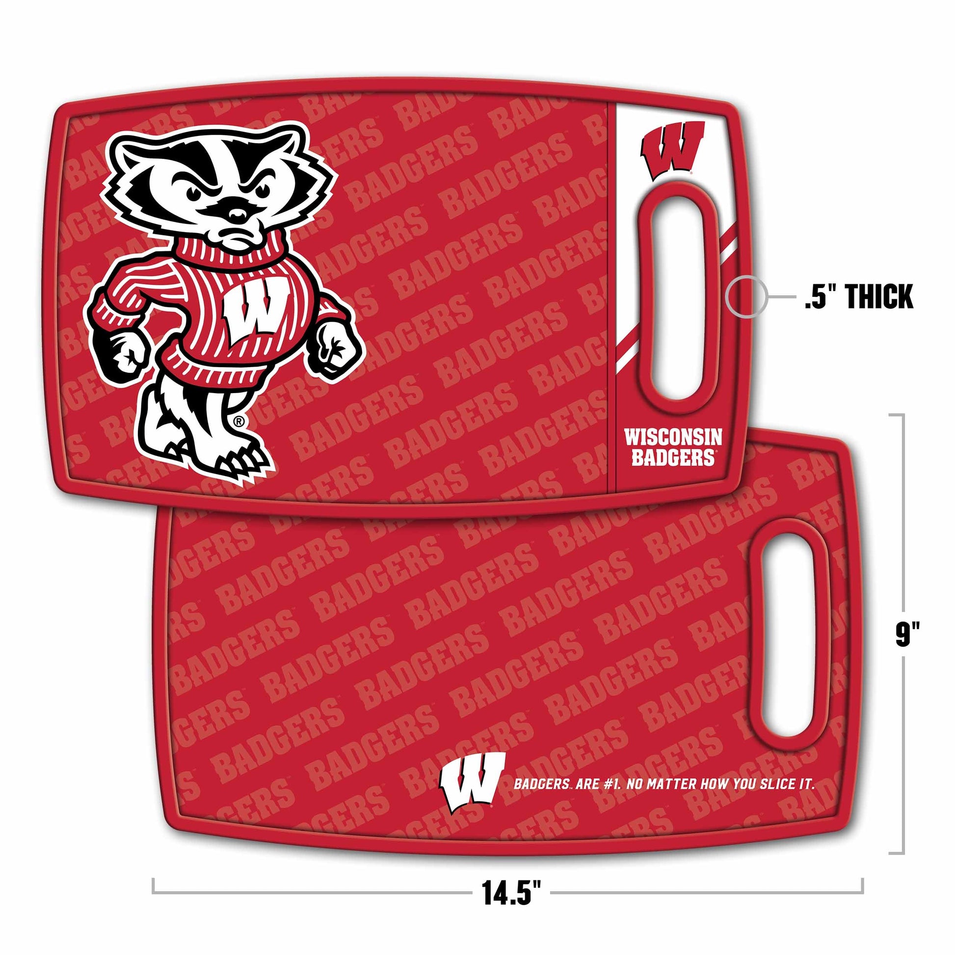 Wisconsin Badgers Logo Series Cutting Board Alt 1