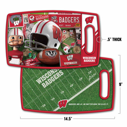 Wisconsin Badgers Retro Series Cutting Board Alt 1