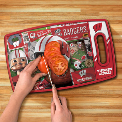 Wisconsin Badgers Retro Series Cutting Board Alt 3