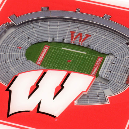 NCAA Wisconsin Badgers StadiumView Cribbage