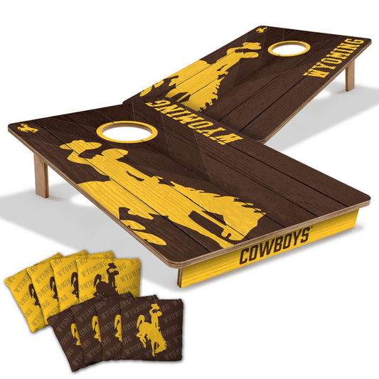 NCAA Wyoming Cowboys 2' X 3' All-Wood Cornhole Set-main