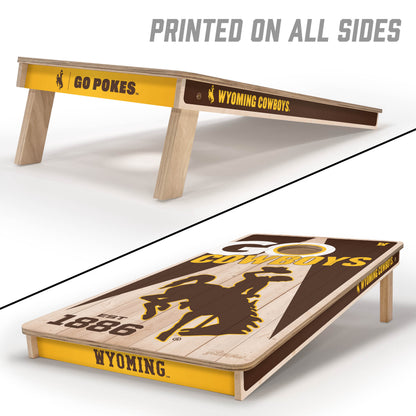 NCAA Wyoming Cowboys 2' x 4' Slogan Series Cornhole