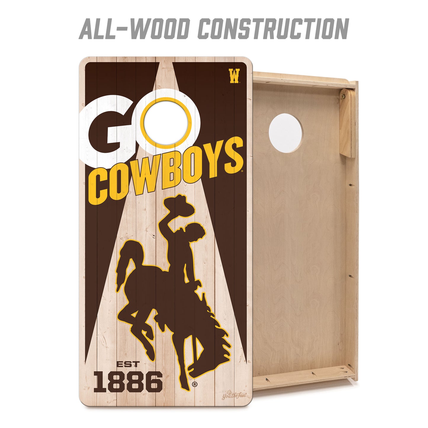 NCAA Wyoming Cowboys 2' x 4' Slogan Series Cornhole