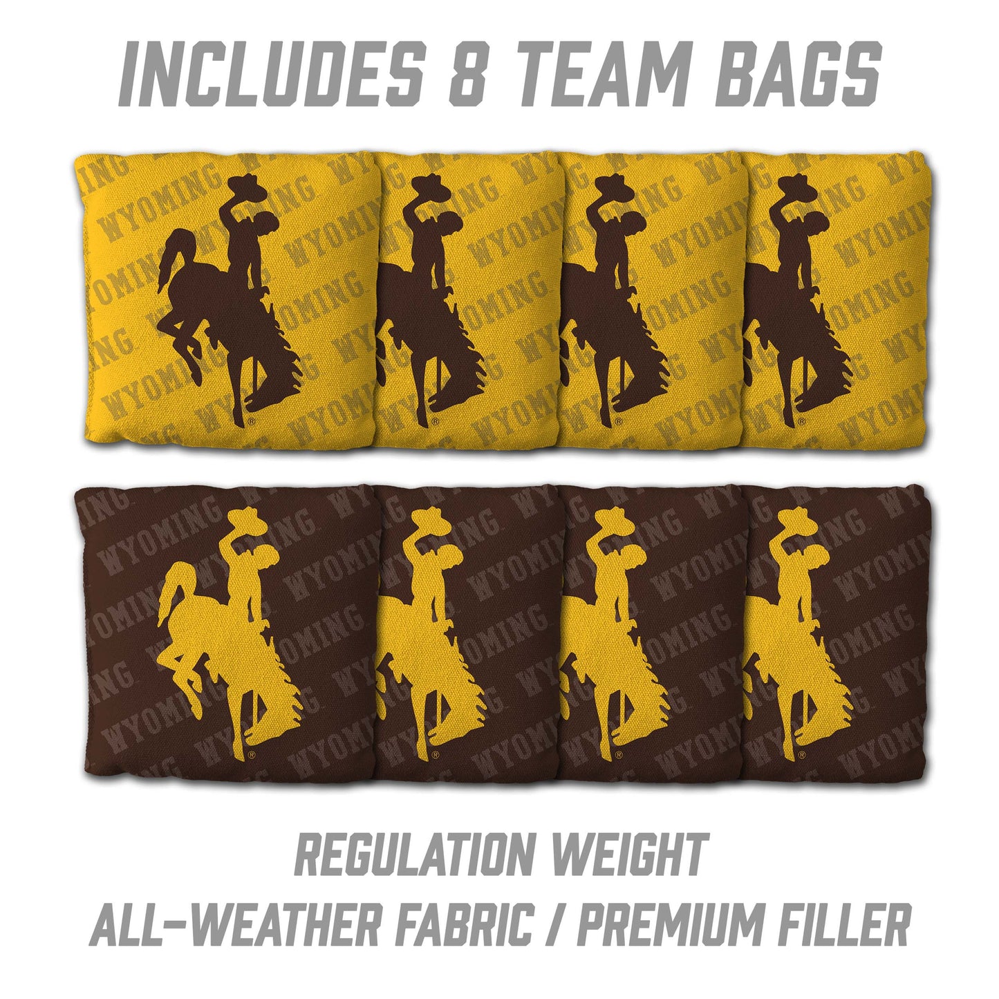 NCAA Wyoming Cowboys 2' x 4' Slogan Series Cornhole