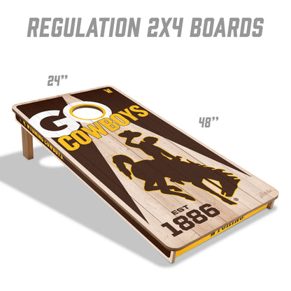 NCAA Wyoming Cowboys 2' x 4' Slogan Series Cornhole