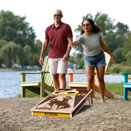 NCAA Wyoming Cowboys 2' x 4' Slogan Series Cornhole