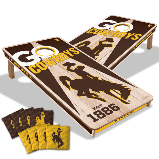 NCAA Wyoming Cowboys 2' x 4' Slogan Series Cornhole