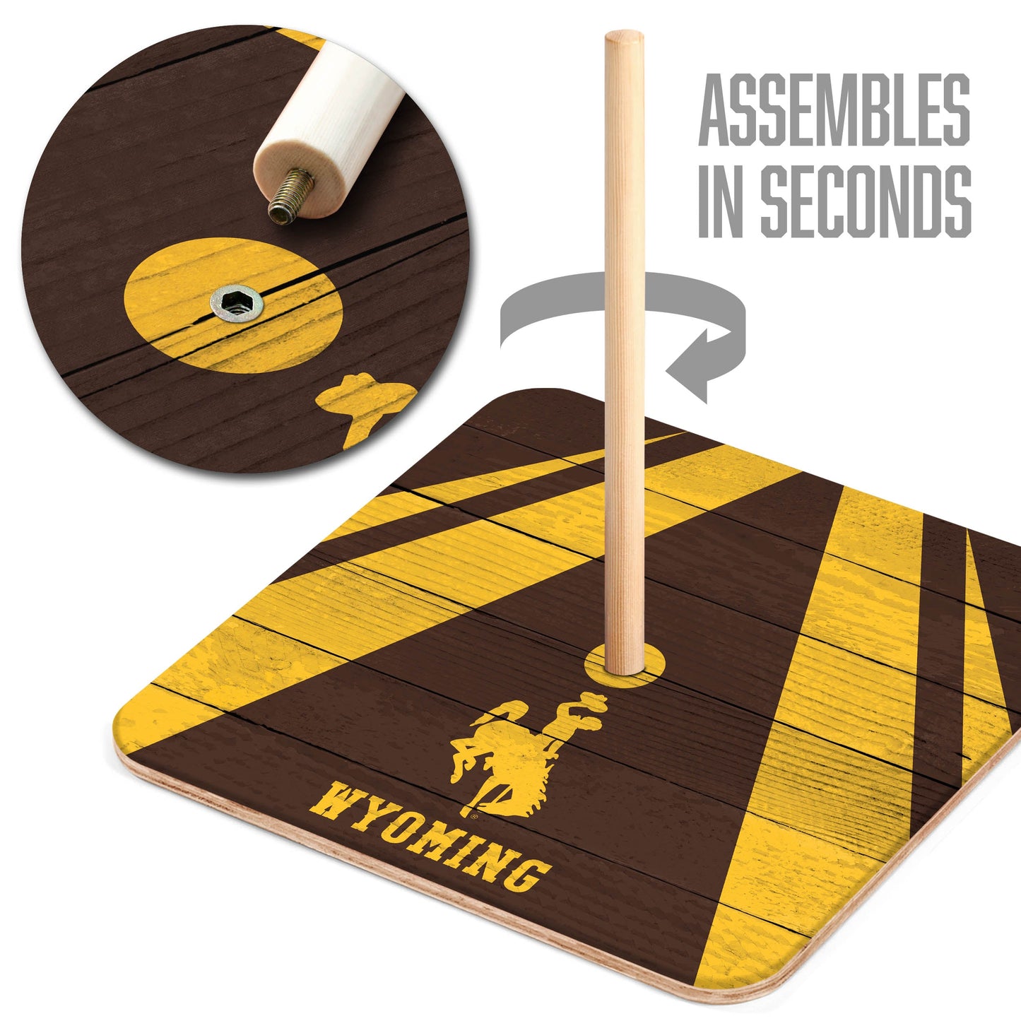 NCAA Wyoming Cowboys Horseshoe Bag Game