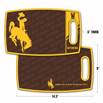 Wyoming Cowboys Logo Series Cutting Board Alt 1