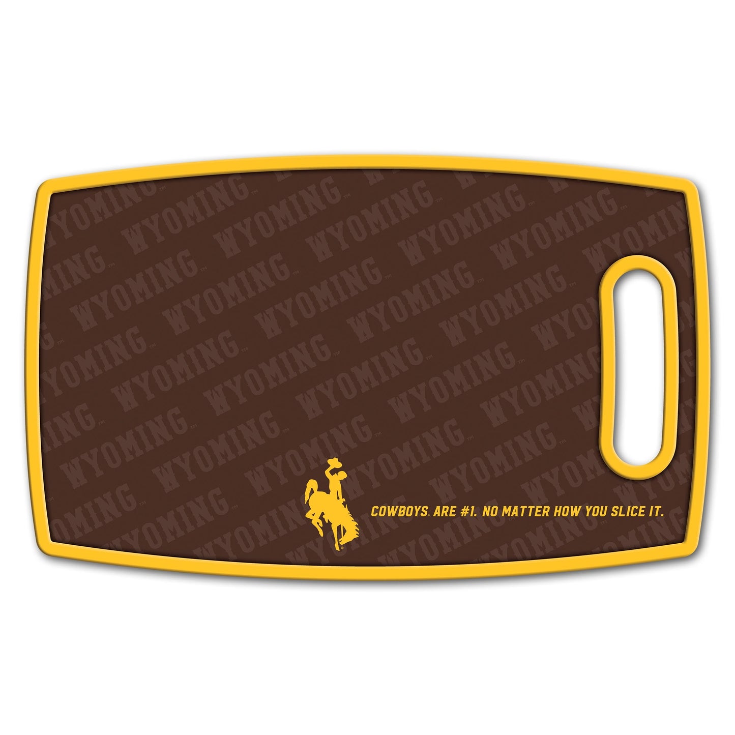 Wyoming Cowboys Logo Series Cutting Board Alt 2