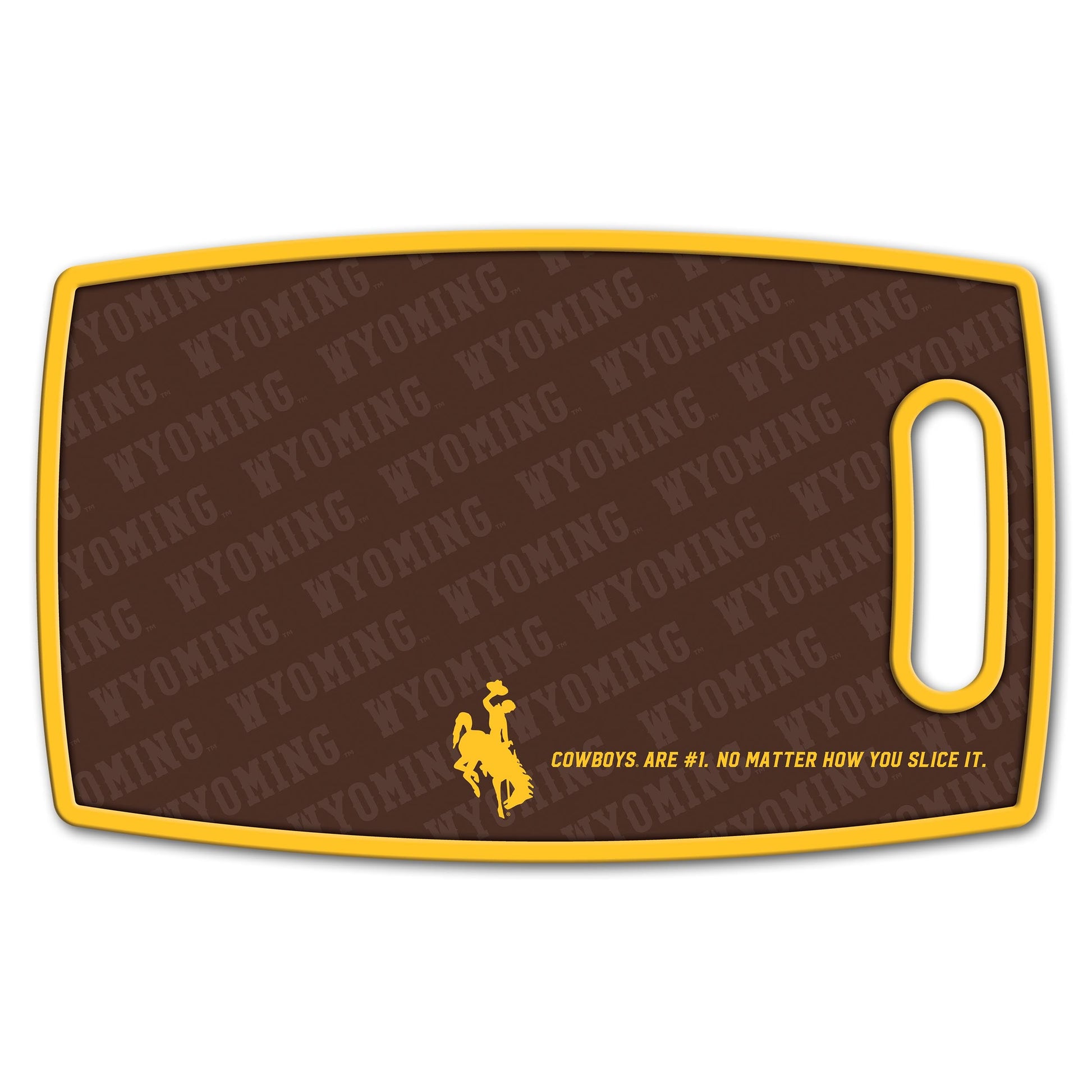 Wyoming Cowboys Logo Series Cutting Board Alt 2