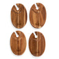 Cleveland Browns - Wine Appetizer Plate Set Of 4