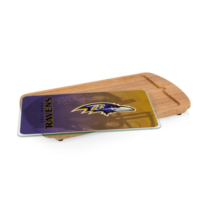 Baltimore Ravens - Billboard Glass Top Serving Tray