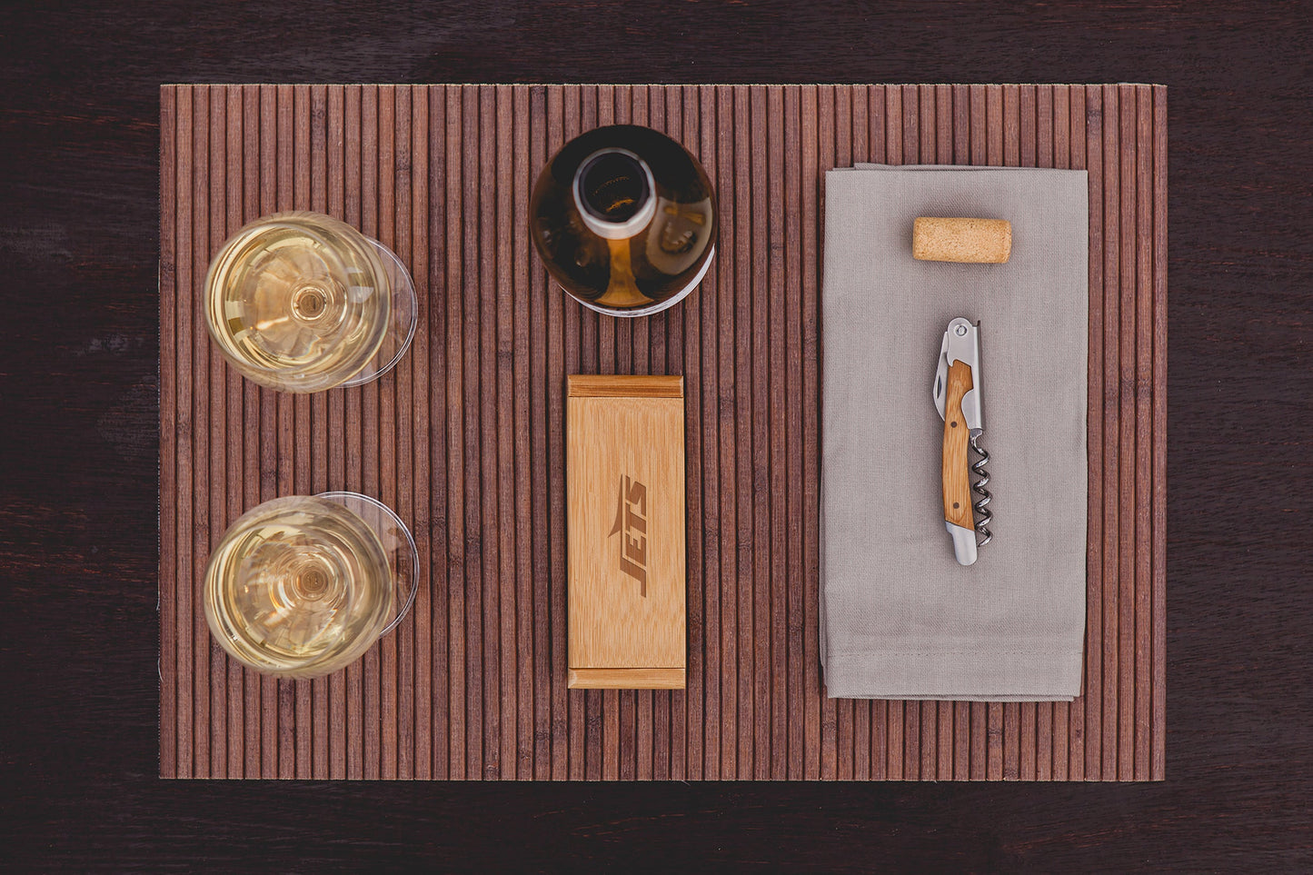 New York Jets - Elan Deluxe Corkscrew In Bamboo Box