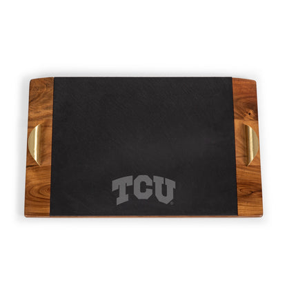 TCU Horned Frogs - Covina Acacia and Slate Serving Tray