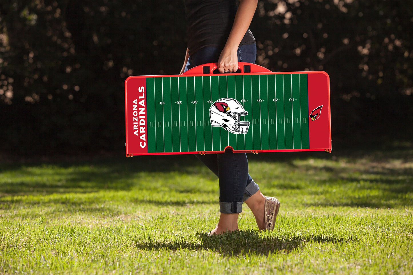 Arizona Cardinals - Picnic Table Portable Folding Table with Seats
