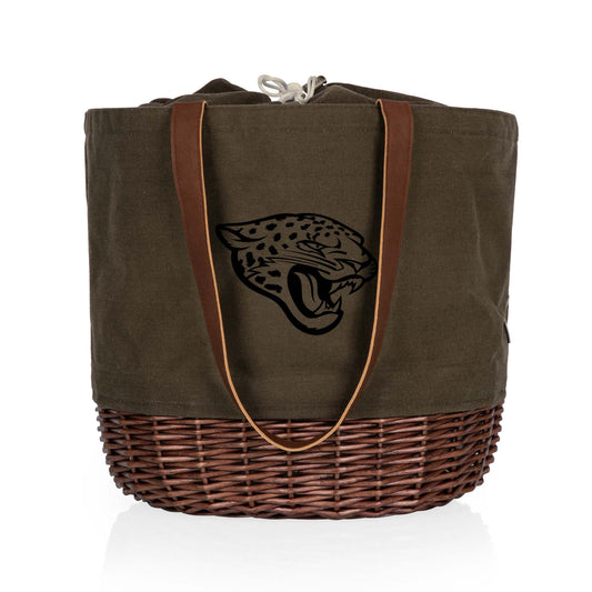 Jacksonville Jaguars - Coronado Canvas and Willow Basket Tote