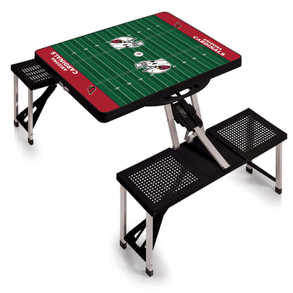 Arizona Cardinals - Picnic Table Portable Folding Table with Seats