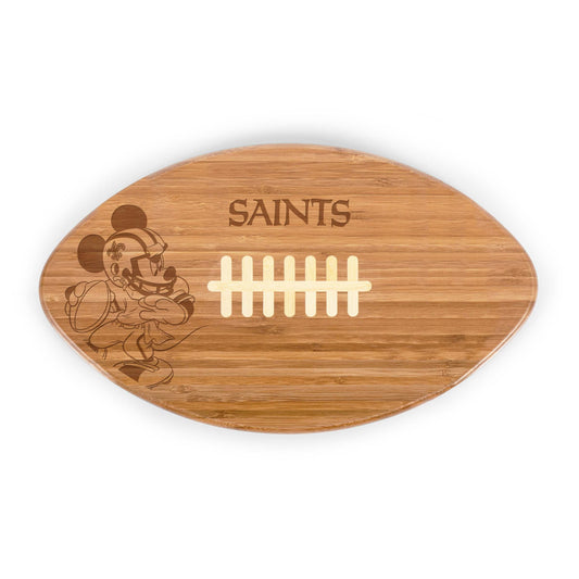 New Orleans Saints Mickey Mouse - Touchdown! Football Cutting Board & Serving Tray
