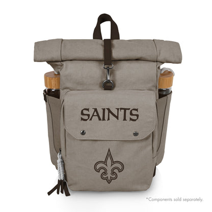 New Orleans Saints - Carmel Roll Top Picnic Backpack Cooler