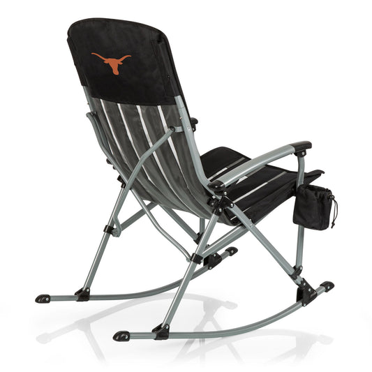 Texas Longhorns - Outdoor Rocking Camp Chair