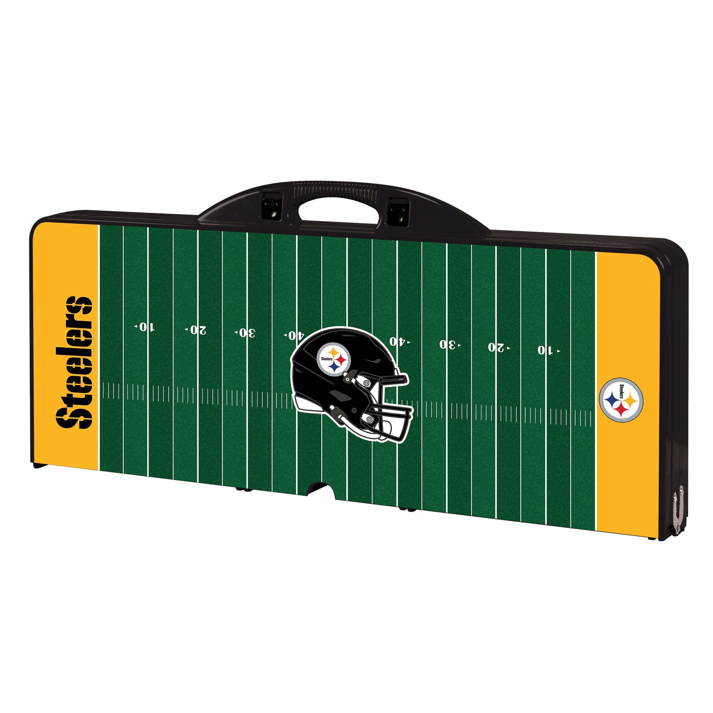 Pittsburgh Steelers Football Field - Picnic Table Portable Folding Table with Seats