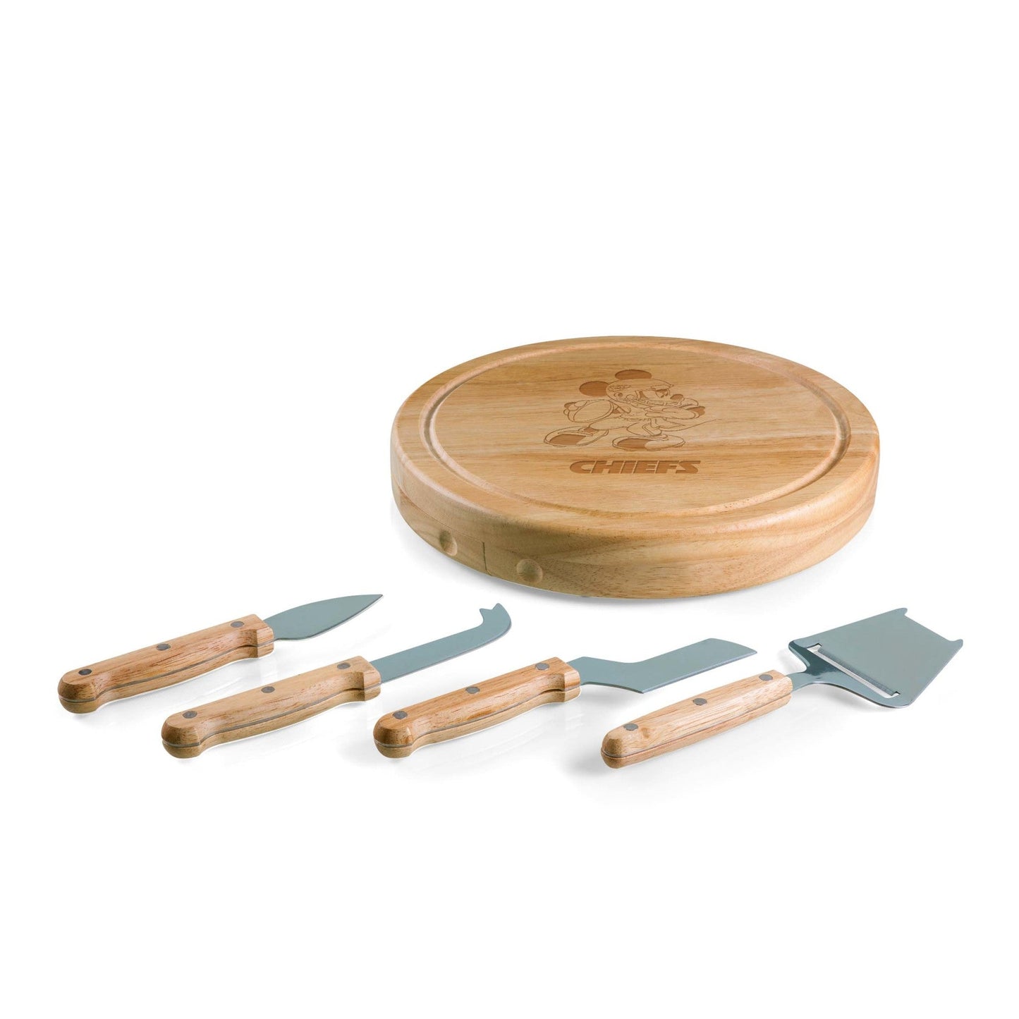 Kansas City Chiefs Mickey Mouse - Circo Cheese Cutting Board & Tools Set
