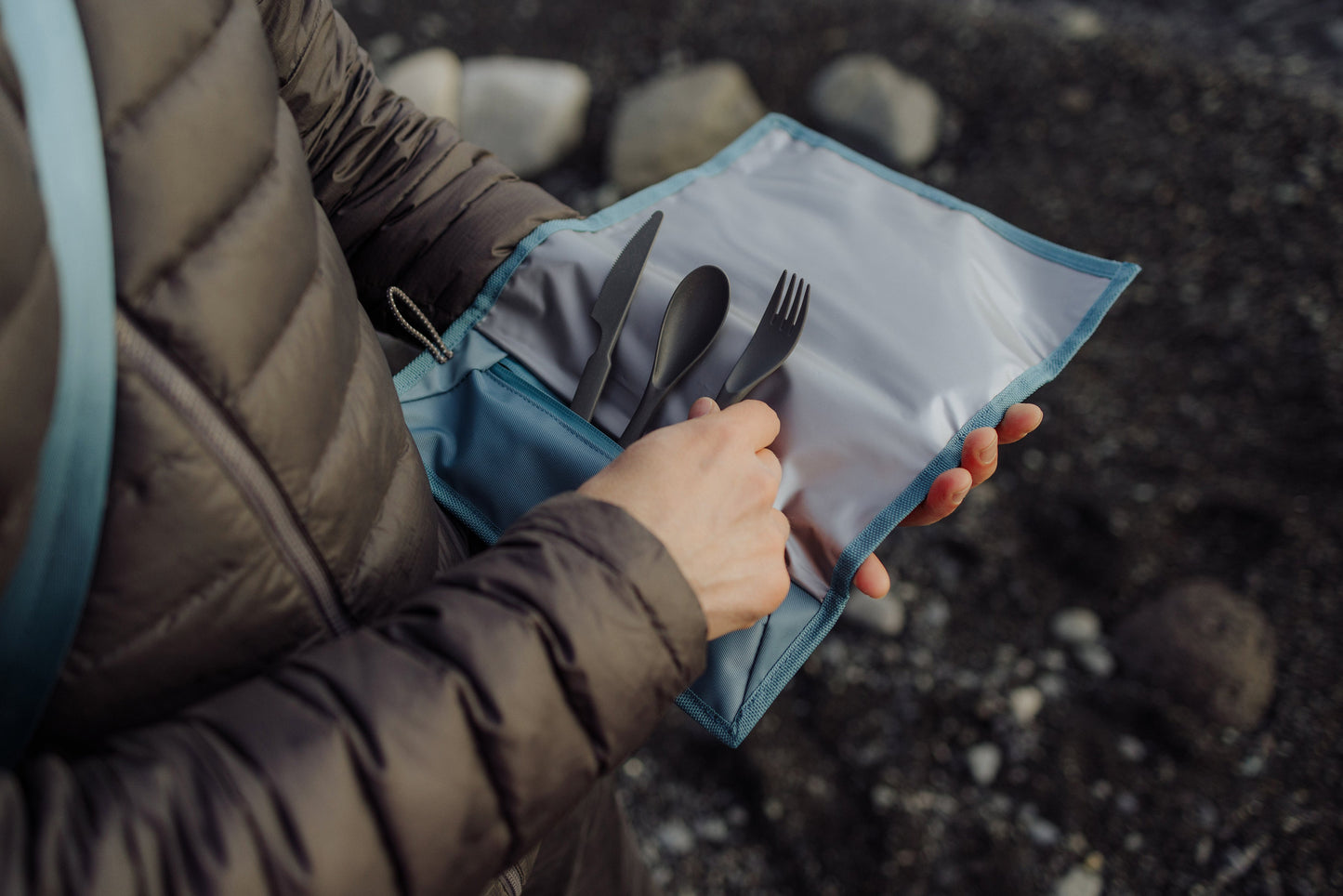 Tarana Recycled Lunch Bag Cooler with Utensils